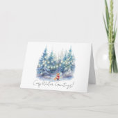 Christmas Fox Karte (Vorderseite)