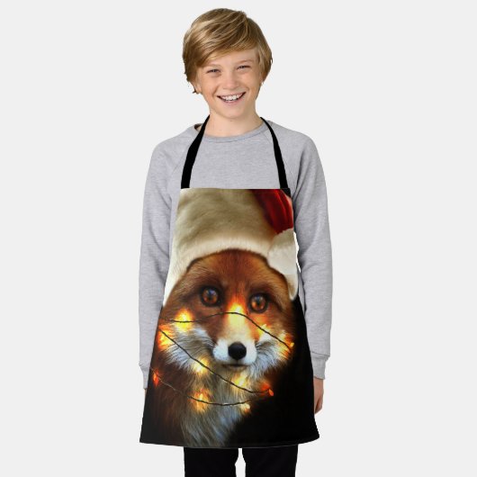 Christmas fox schürze (Getragen)