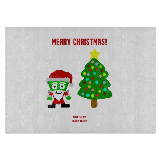 Christmas FrankenCheese Cutting Board Schneidebrett (Vorderseite)