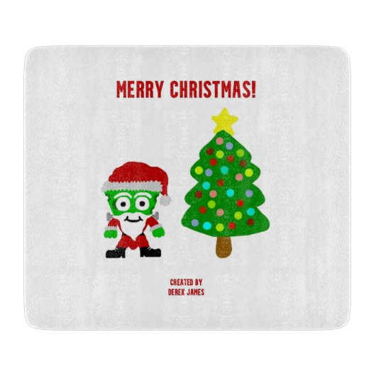 Christmas FrankenCheese Cutting Board Schneidebrett (Vorderseite)