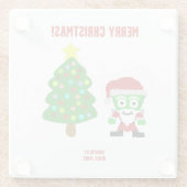 Christmas FrankenCheese Glass Untersetzer (Rückseite)