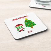 Christmas FrankenCheese Hard Plastic Untersetzer (Linke Seite)