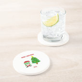 Christmas FrankenCheese Sandstone Untersetzer (Seite)