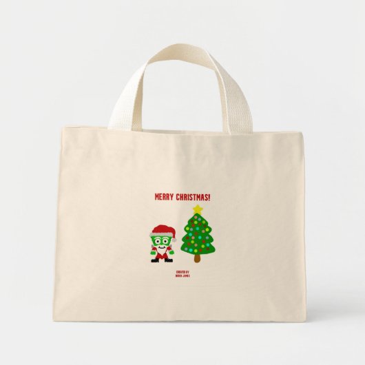 Christmas FrankenCheese Tiny Tote Bag Mini Stoffbeutel (Vorne)