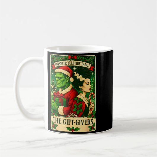 Christmas Frankenstein And Bride The Lovers Tarot Kaffeetasse (Links)