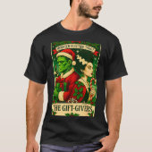 Christmas Frankenstein And Bride The Lovers Tarot T-Shirt (Vorderseite)