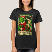 Christmas Frankenstein And Bride The Lovers Tarot T-Shirt (Vorderseite)