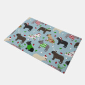 Christmas French Bulldog Doormat Fußmatte (Schrägansicht)