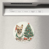 Christmas French Bulldog Elf Dog Magnet (In Situ (Geschirrspüler))