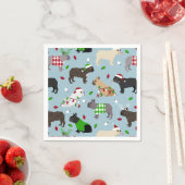 Christmas French Bulldog Napkins Serviette (Beispiel)