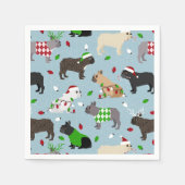 Christmas French Bulldog Napkins Serviette (Vorderseite)