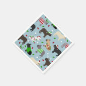 Christmas French Bulldog Napkins Serviette (Ecke)