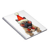 Christmas French Bulldog Notizblock (Rechte Seite)