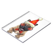Christmas French Bulldog Notizblock (Linke Seite)