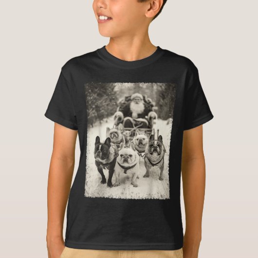 Christmas French Bulldog  T-Shirt (Vorderseite)
