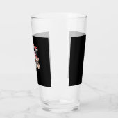 Christmas French Dogs Oversized T-Shirt Glas (Links)