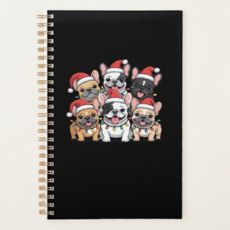 Christmas French Dogs Oversized T-Shirt Planer