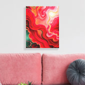 Christmas Frequency Resonance Premium Wrapped Leinwanddruck (Insitu (Wohnzimmer))