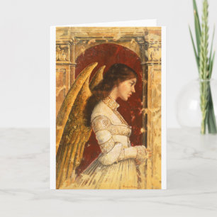 Christmas Fresco Angel Feiertagskarte