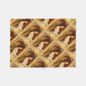 Christmas Fresco Angel Fleecedecke (Vorderseite (Horizontal))