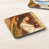 Christmas Fresco Angel Getränkeuntersetzer (Linke Seite)