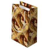 Christmas Fresco Angel Kleine Geschenktüte (Rückseite Schrägansicht)