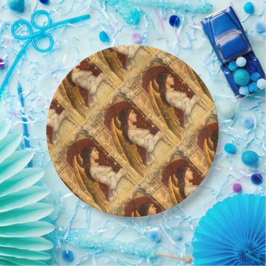 Christmas Fresco Angel Pappteller (Party)