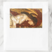 Christmas Fresco Angel Rechteckiger Aufkleber (Tasche)