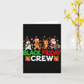 Christmas Friday Shopng Crew Black Shopng Family F Karte (Gelbe Blume)