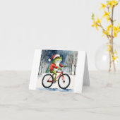 Christmas Frog Gruß Karte (Gelbe Blume)