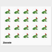 Christmas Frog Stickers (Blatt)