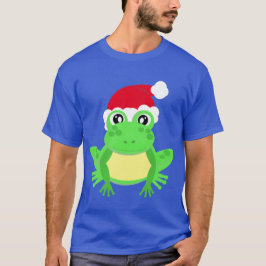 Christmas Frog Weihnachtsmannmütze Novelty Funny B T-Shirt