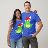 Christmas Frog Weihnachtsmannmütze Novelty Funny B T-Shirt (Unisex)