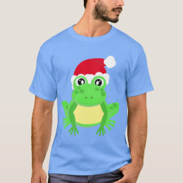Christmas Frog Weihnachtsmannmütze Novelty Funny B T-Shirt