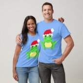 Christmas Frog Weihnachtsmannmütze Novelty Funny B T-Shirt (Unisex)