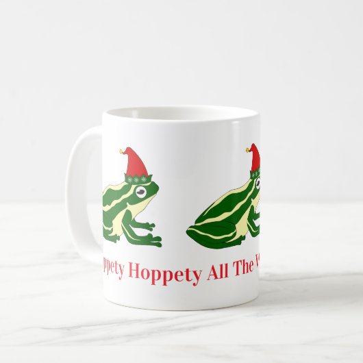 Christmas Frogs Mug Kaffeetasse (Vorderseite Links)
