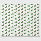 Christmas Frogs Wrapping Paper Geschenkpapier (Flach)