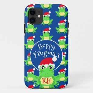 Christmas Frosch Weihnachtsmannmütze Pattern Novel Case-Mate iPhone Hülle
