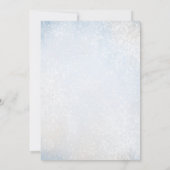 Christmas Frosty Snowly Winter Brautparty Einladung (Rückseite)