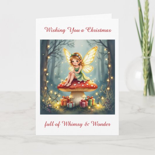 Christmas full of Whimsy and Wonder | Holiday Poem Karte (Vorderseite)