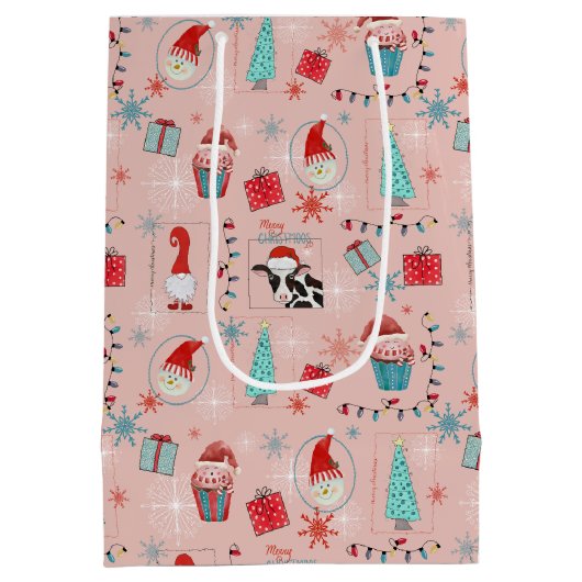 Christmas Fun Mittlere Geschenktüte (Rückseite)