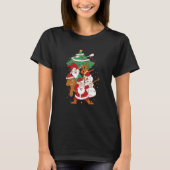 Christmas Fun Santa Deer Elf Ginger T-Shirt (Vorderseite)