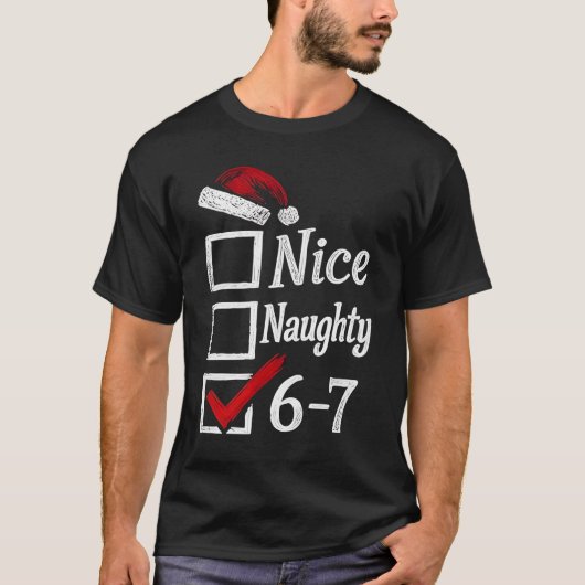 Christmas Funny 67 Number T-Shirt (Vorderseite)