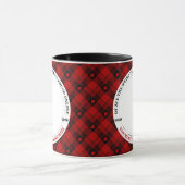 Christmas Funny Couple Foto Buffalo Rahmen Tasse (Zentrum)