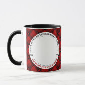 Christmas Funny Couple Foto Buffalo Rahmen Tasse (Links)