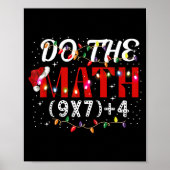 Christmas Funny Do The Math Meme (9x7)+4 Gift Lear Poster (Vorne)
