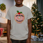 Christmas Funny Donut Wreath personalisieren Tri-Blend Shirt