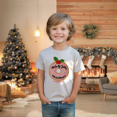 Christmas Funny Donut Wreath personalisieren Tri-Blend Shirt