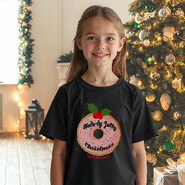 Christmas Funny Donut Wreath personalisieren Tri-Blend Shirt