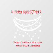 Christmas Funny Fensteraufkleber (Blatt)